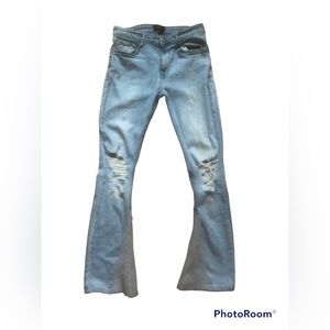 Flared Light Blue Jeans